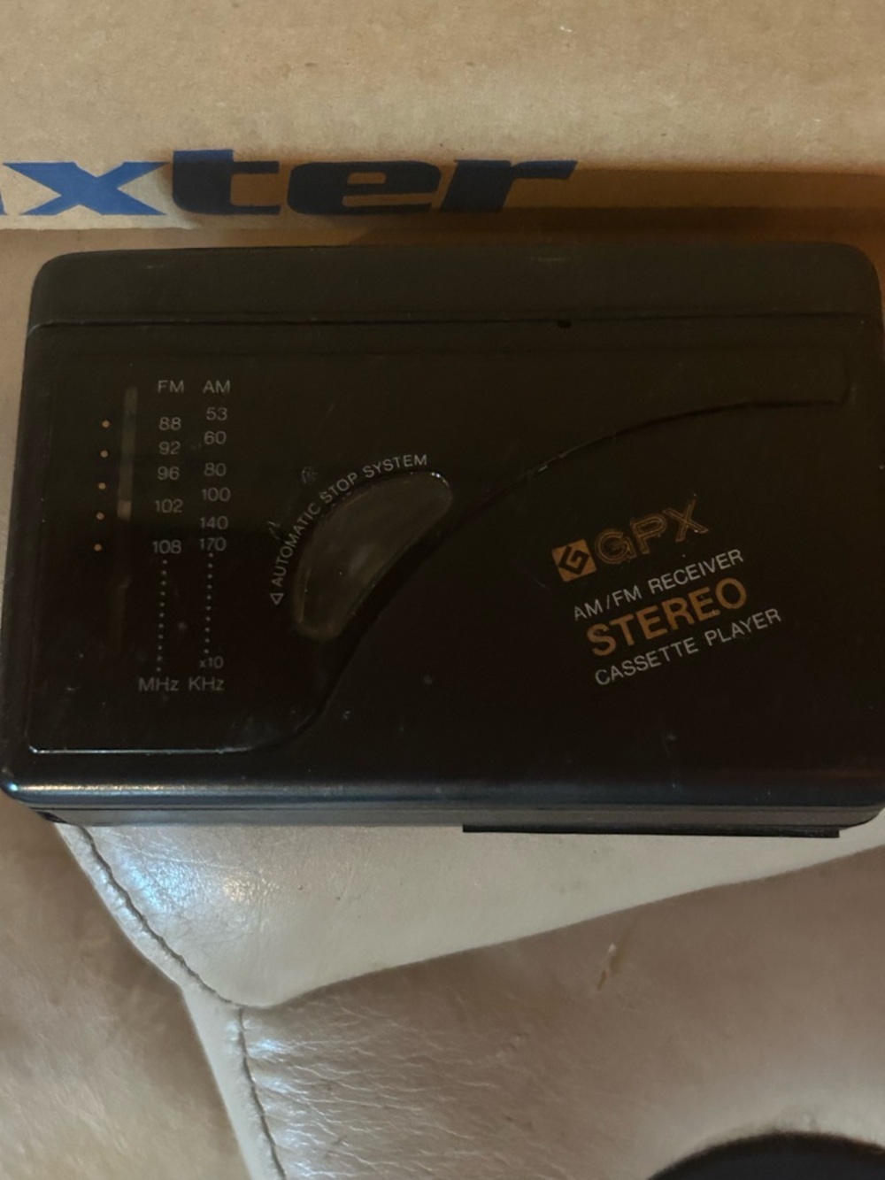 vintage GPX AM/FM Stereo Cassette Player